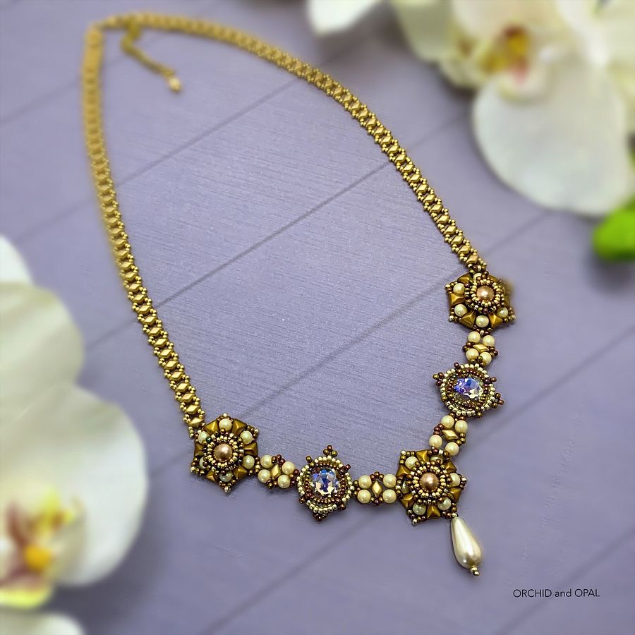 Digital Pattern - Renaissance Fair Vexolo and Crystal Necklace product image (5)