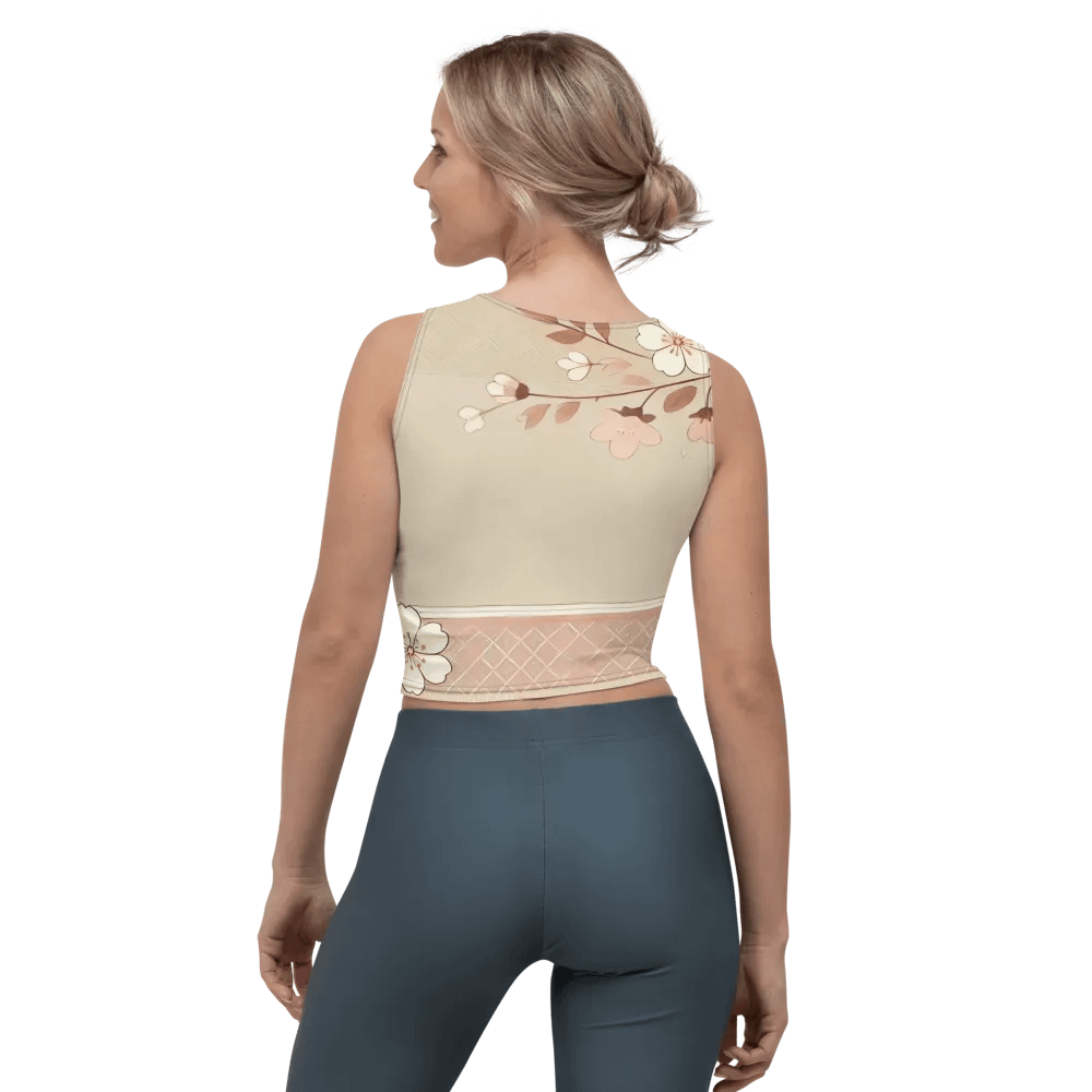 Korean Style All-Over Print Crop Top T-Shirt product image (4)