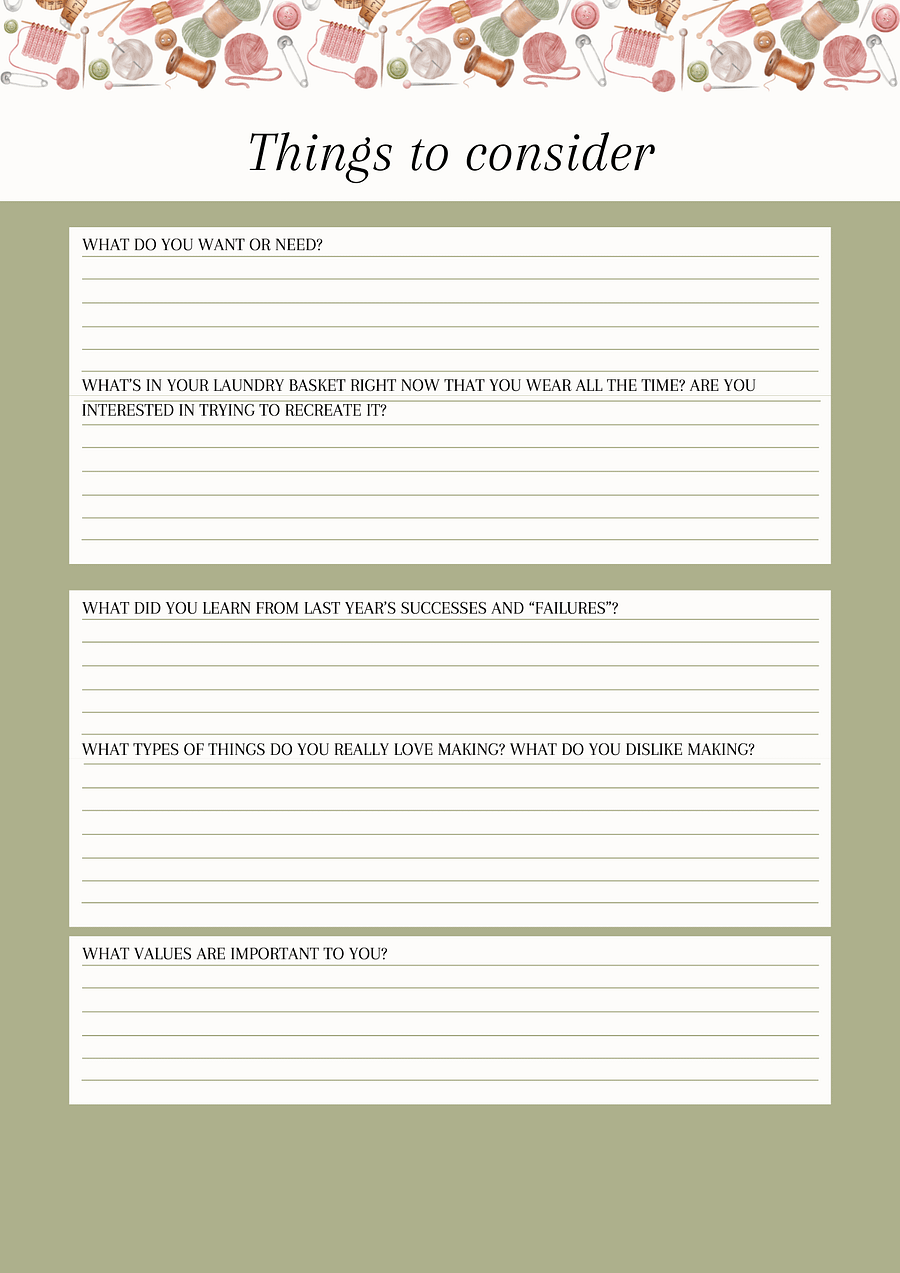 Sewing Year Planner 2025: Your Ultimate Digital Sewing Companion product image (7)
