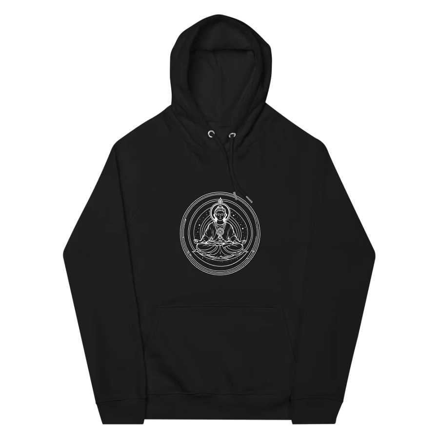 [Meditation 3 - White] - Unisex Eco Raglan Hoodie product image (7)