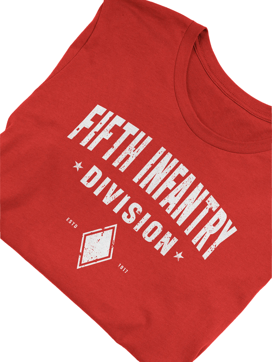 5th Infantry Division - Red Diamond "Distressed" T-Shirt product image (54)