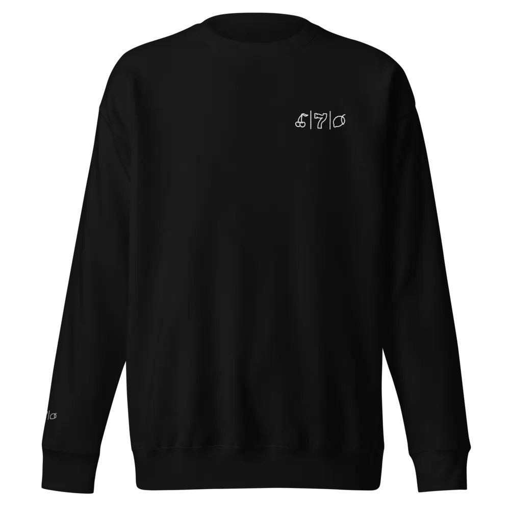 Cdog Spins Sweatshirt Embroided Black product image (1)