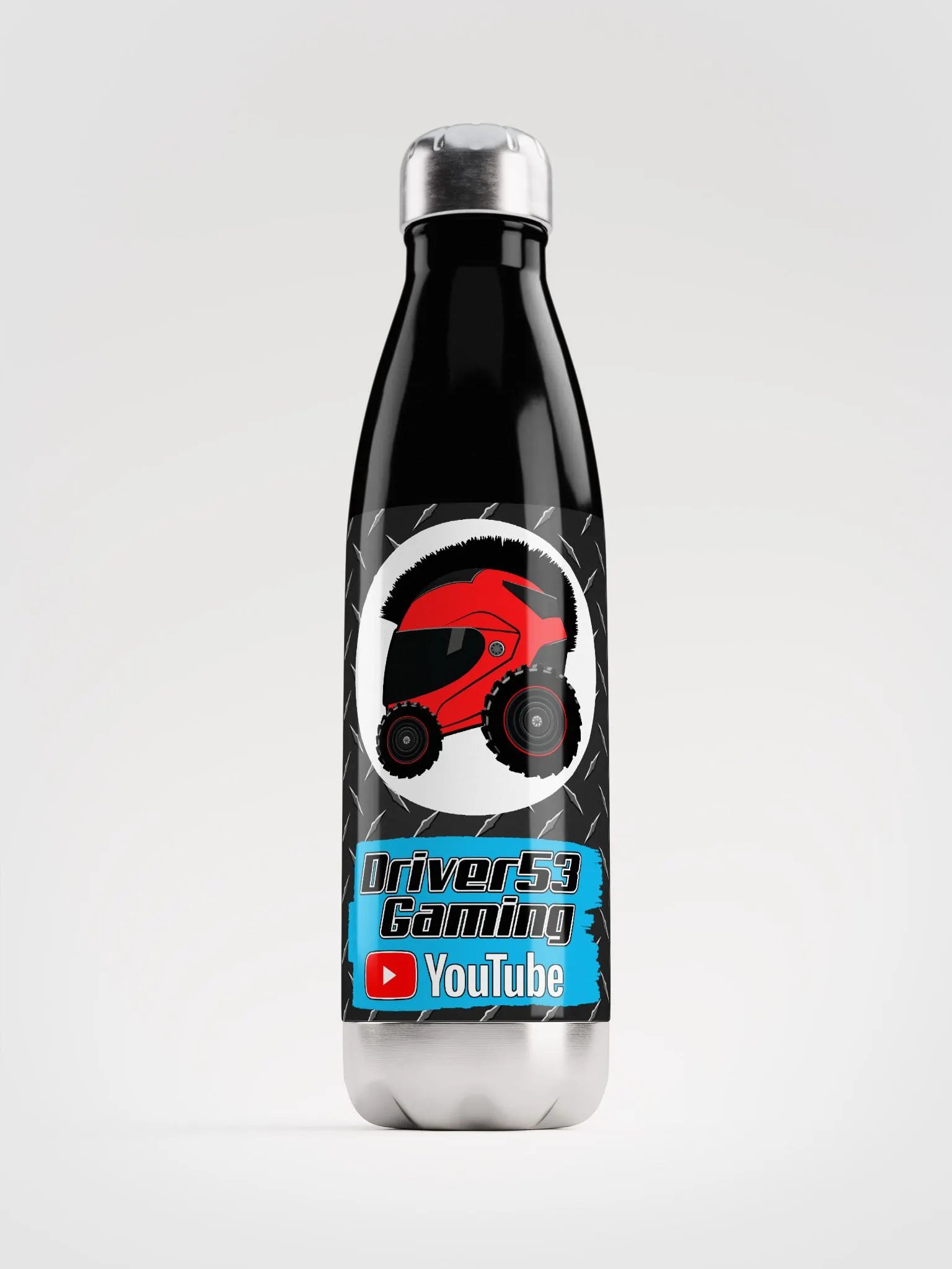 Diamond Plate Logo Stainless Steel Water Bottle product image (1)