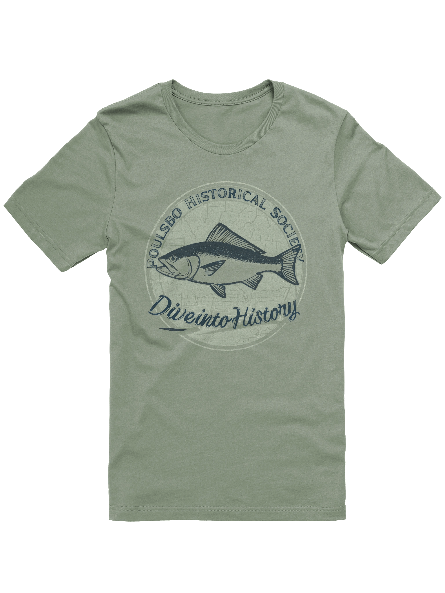 Dive into History Fish Logo T-Shirt product image (1)