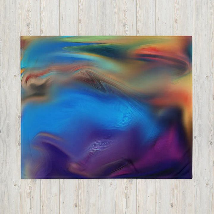 Rainbow Colorful Pattern Throw Blanket | Multicolor Blanket product image (1)