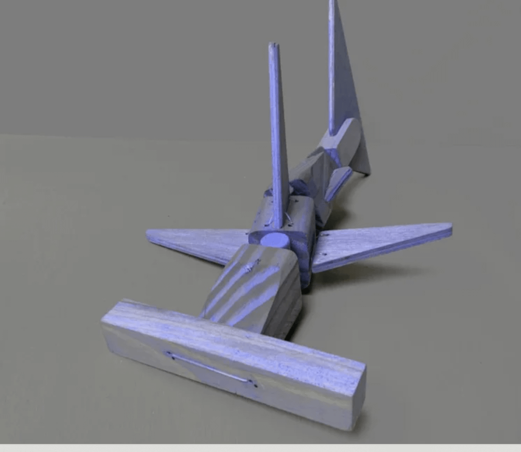 Made to Order: Wooden Handmade Blue Hammerhead Shark Puppet Toy product image (1)