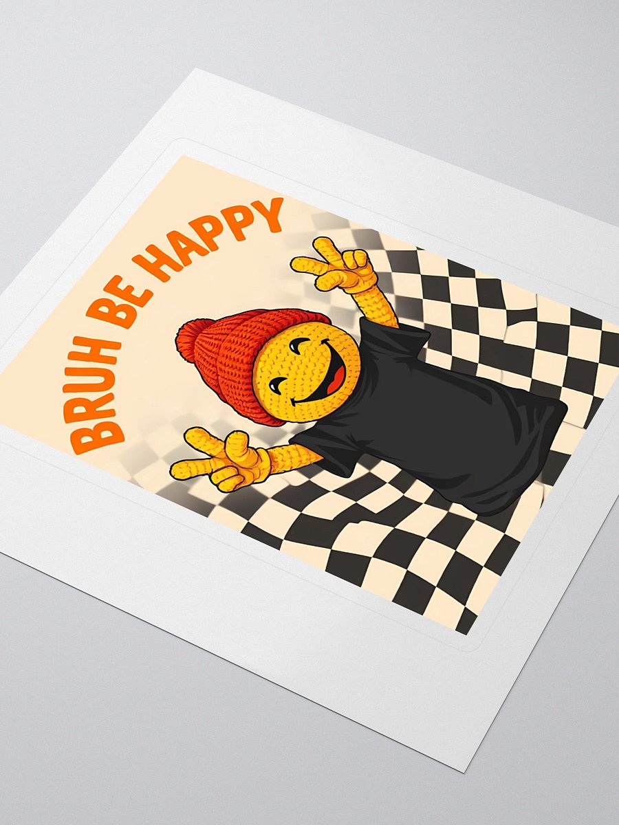 BRUH BE HAPPY Peace Sign Stickers product image (3)