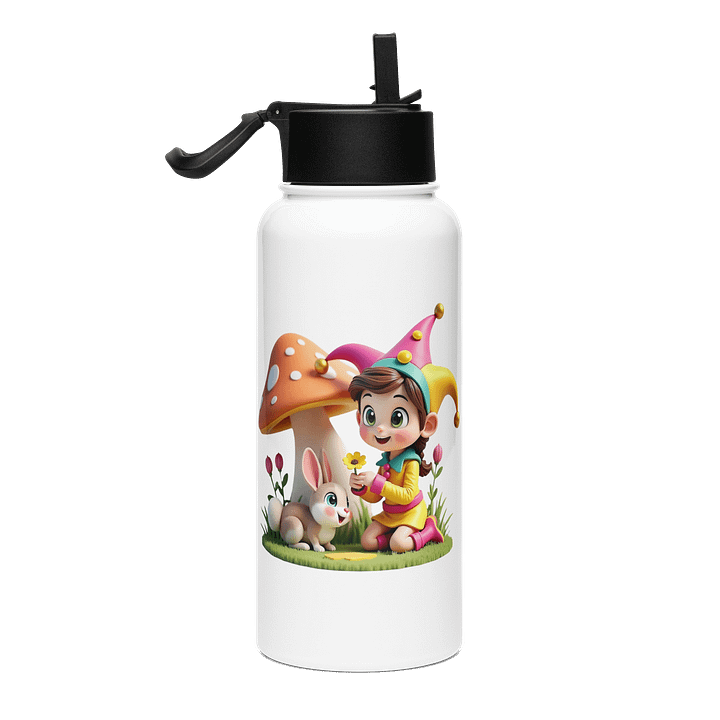 🐰 JessyJesty Bunny Stainless Steel Water Bottle with Straw Lid – Hoppin’ Hydration on the Go! product image (2)