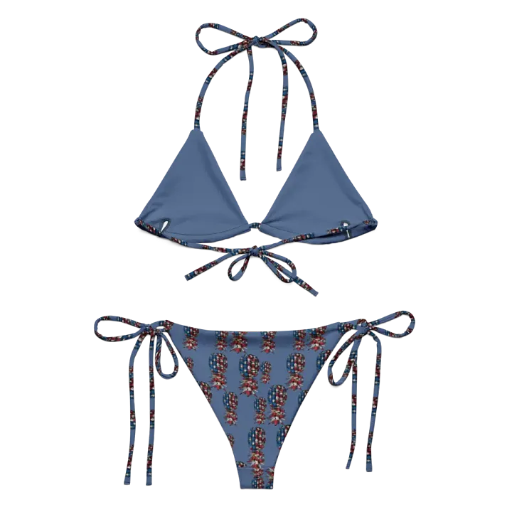 American Flag Upside-Down Pineapple Bikini product image (2)