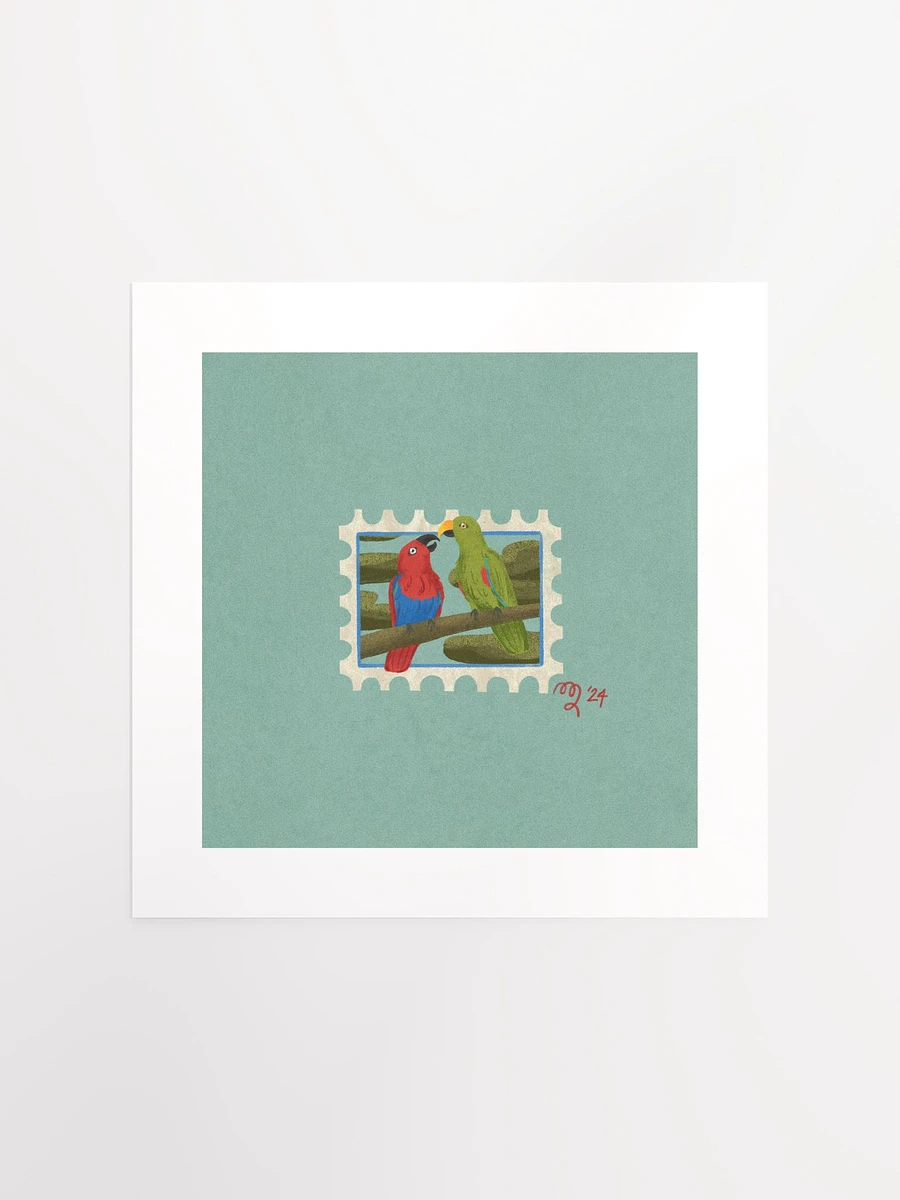 Eclectus Parrot Stamp Print – Birbfest 2024 product image (2)