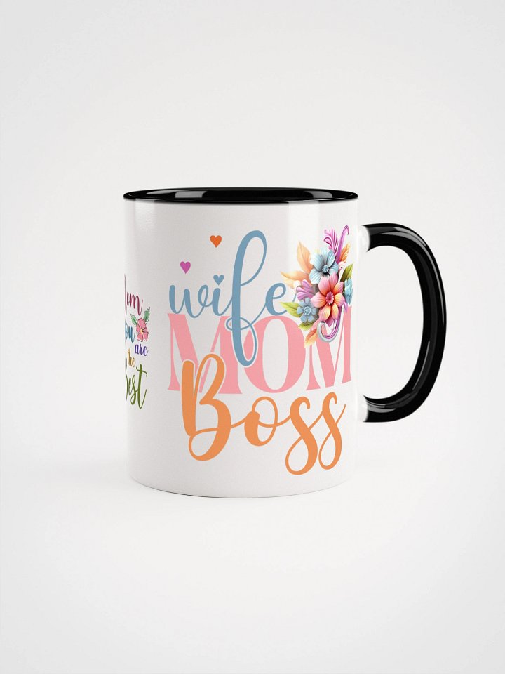 Wife Mom Boss Floral Ceramic Mug product image (11)