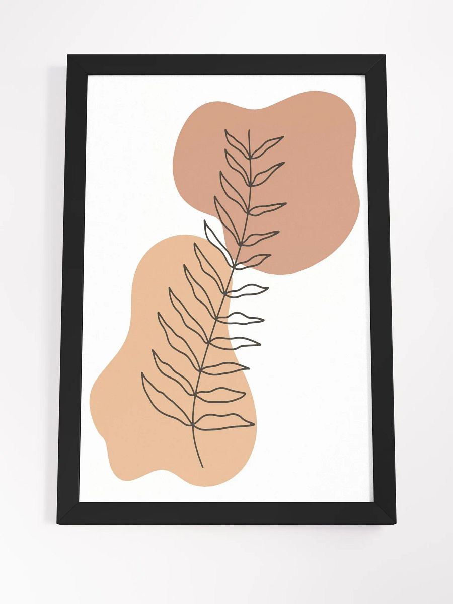 Elegant Leaves Framed Matte Poster product image (24)