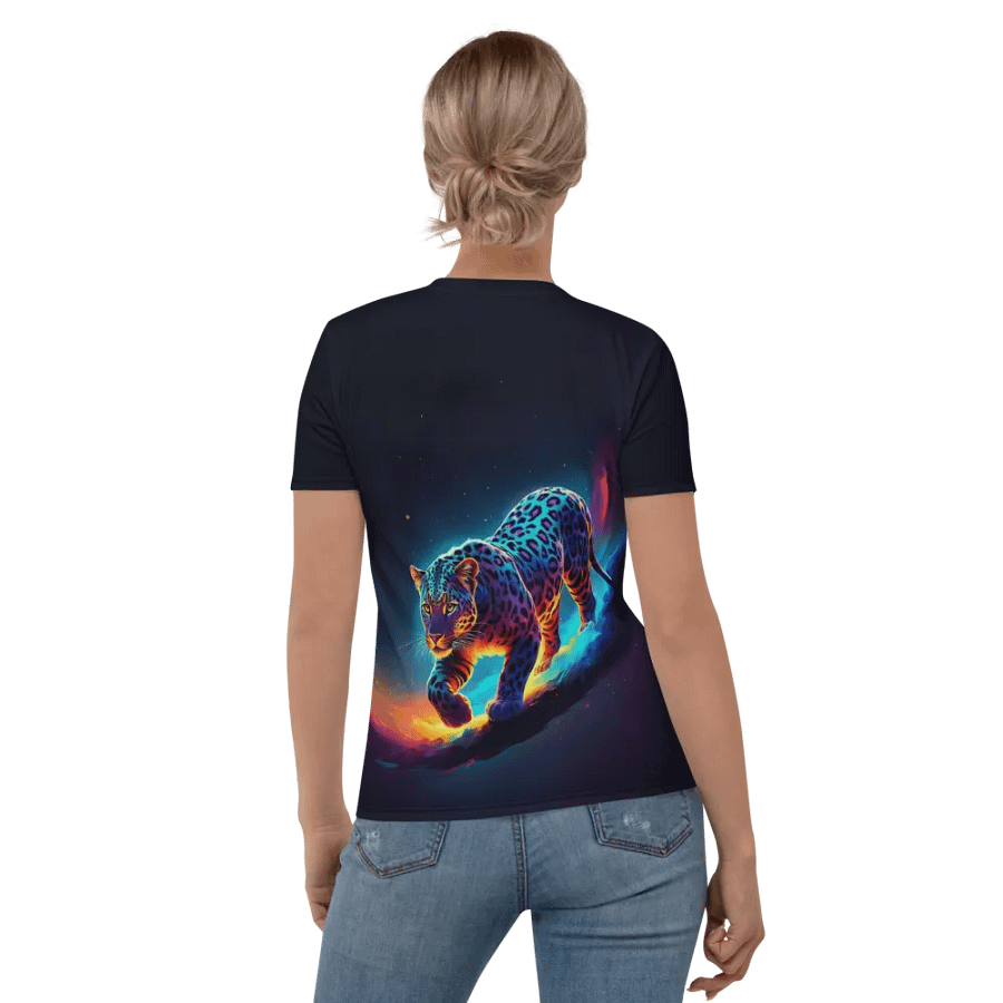 Untamed Leopard All Over Print T-shirt product image (6)