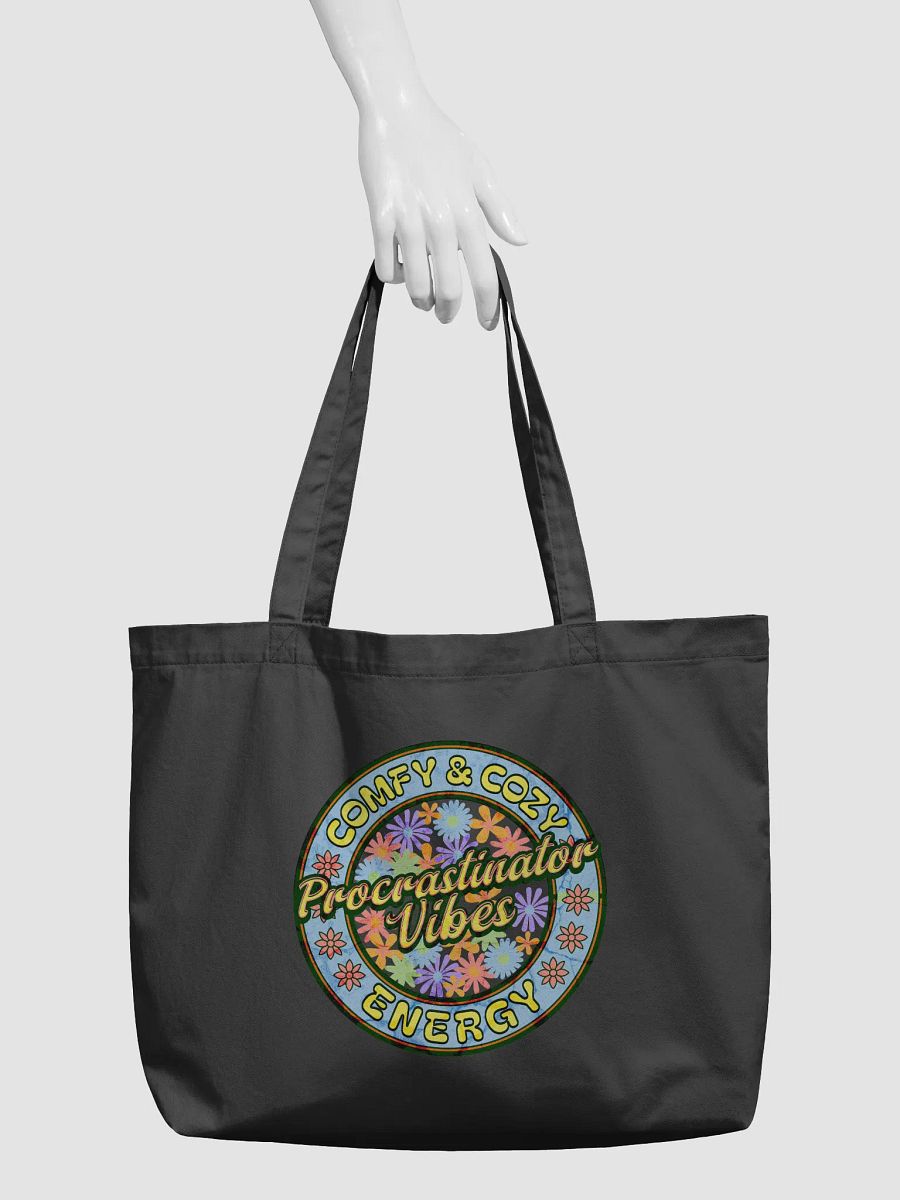 Procrastinator Vibes Comfy And Cozy Energy Floral Energy Eco Tote product image (3)