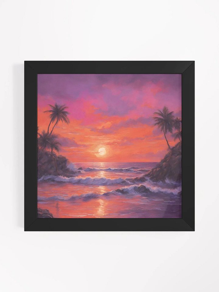 Sunset by the Sea Series #4; Eco-Friendly Matte Poster Art product image (1)