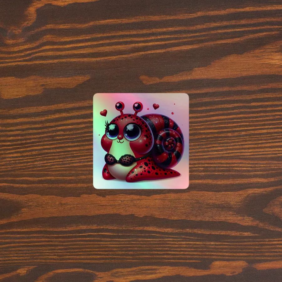 Ladybug Snail Holographic Sticker Set product image (5)