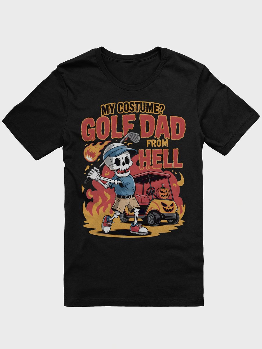 Fiery Golf Dad Skeleton T-Shirt product image (2)