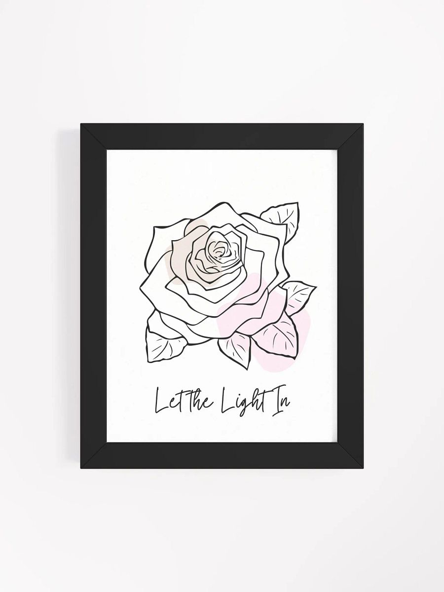 Minimalist Rose Line Art – Framed Floral Wall Decor for Modern Elegance product image (4)