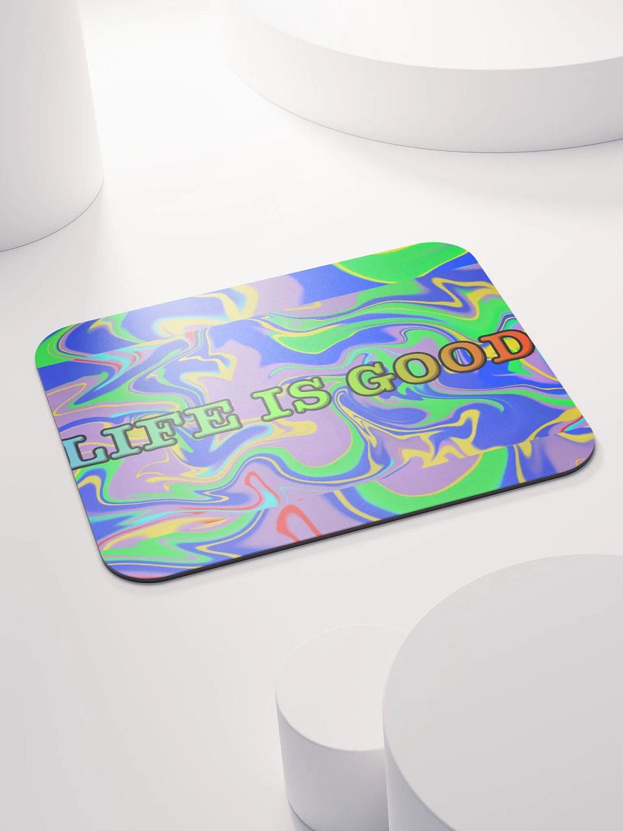 Vibrant Motivation: 'Life Is Good' Mouse Pad product image (4)