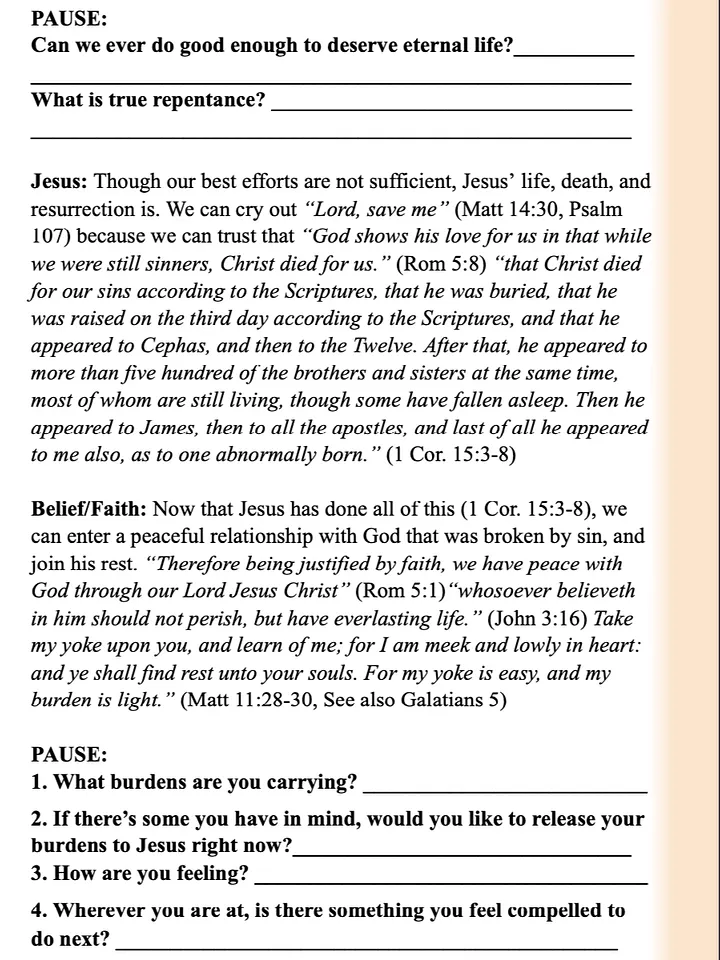 Basic Gospel Pamphlet product image (2)