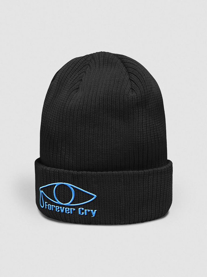 Forever Cry - Blue #1 - Beechfield Organic Ribbed Beanie product image (2)
