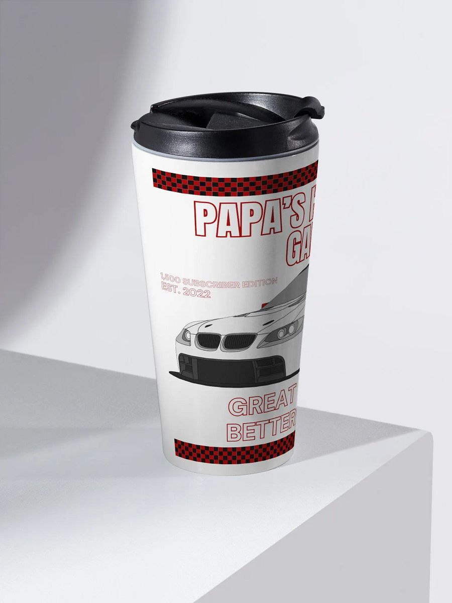 PAPA'S HOUSE OF GAME Stainless Steel Travel Mug - Rev up Your Drink! product image (2)