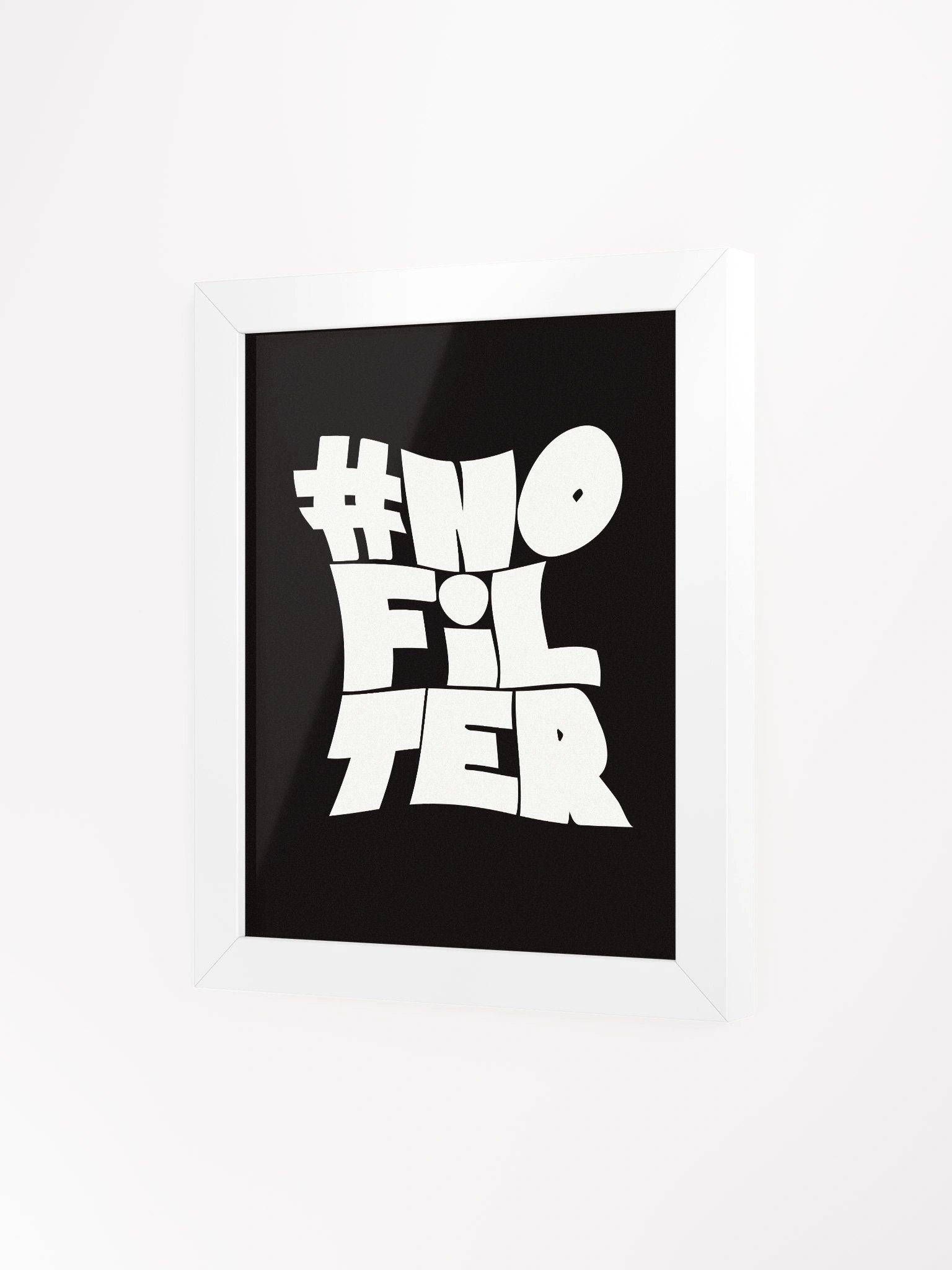 Bold #NOFILTER Framed Poster product image (3)
