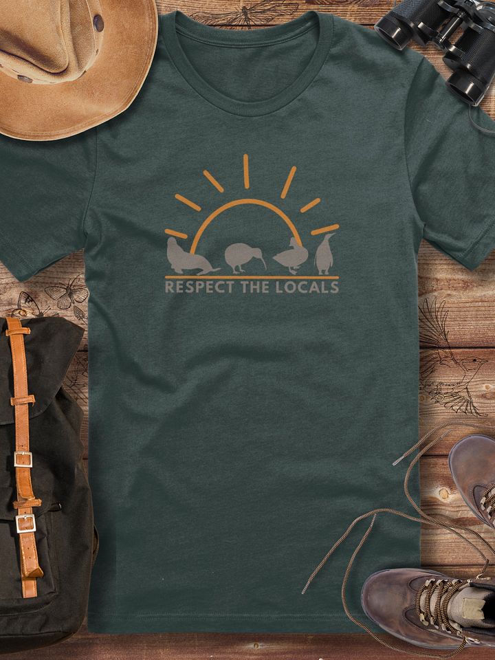Respect The Locals T-Shirt, Wildlife Conservation Gift, Nature Lover T-shirt product image (1)