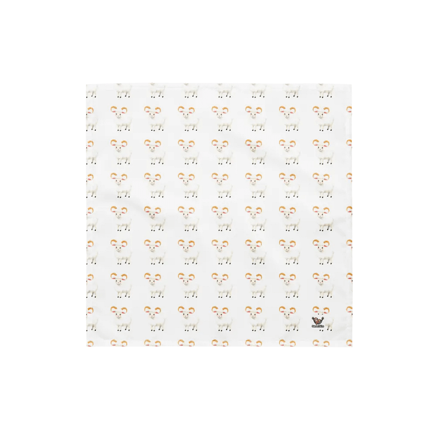 Curly Horns Cartoon Sheep All-Over Bandana product image (1)