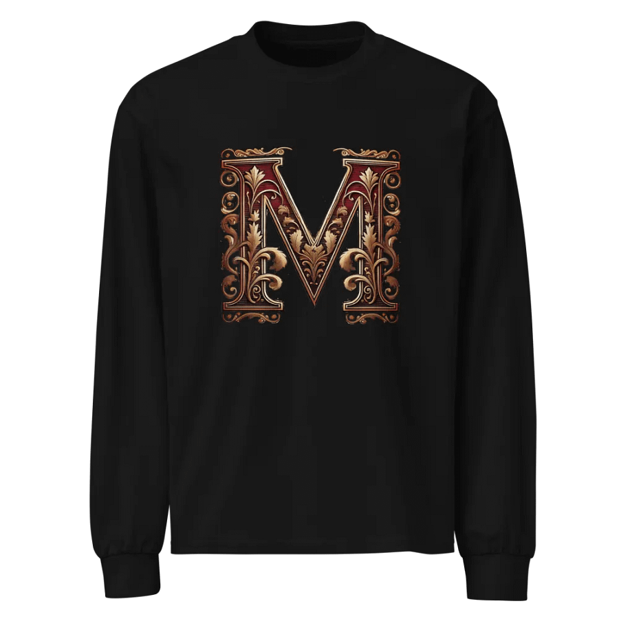 Golden Floral Monogram Long Sleeve Shirt product image (1)