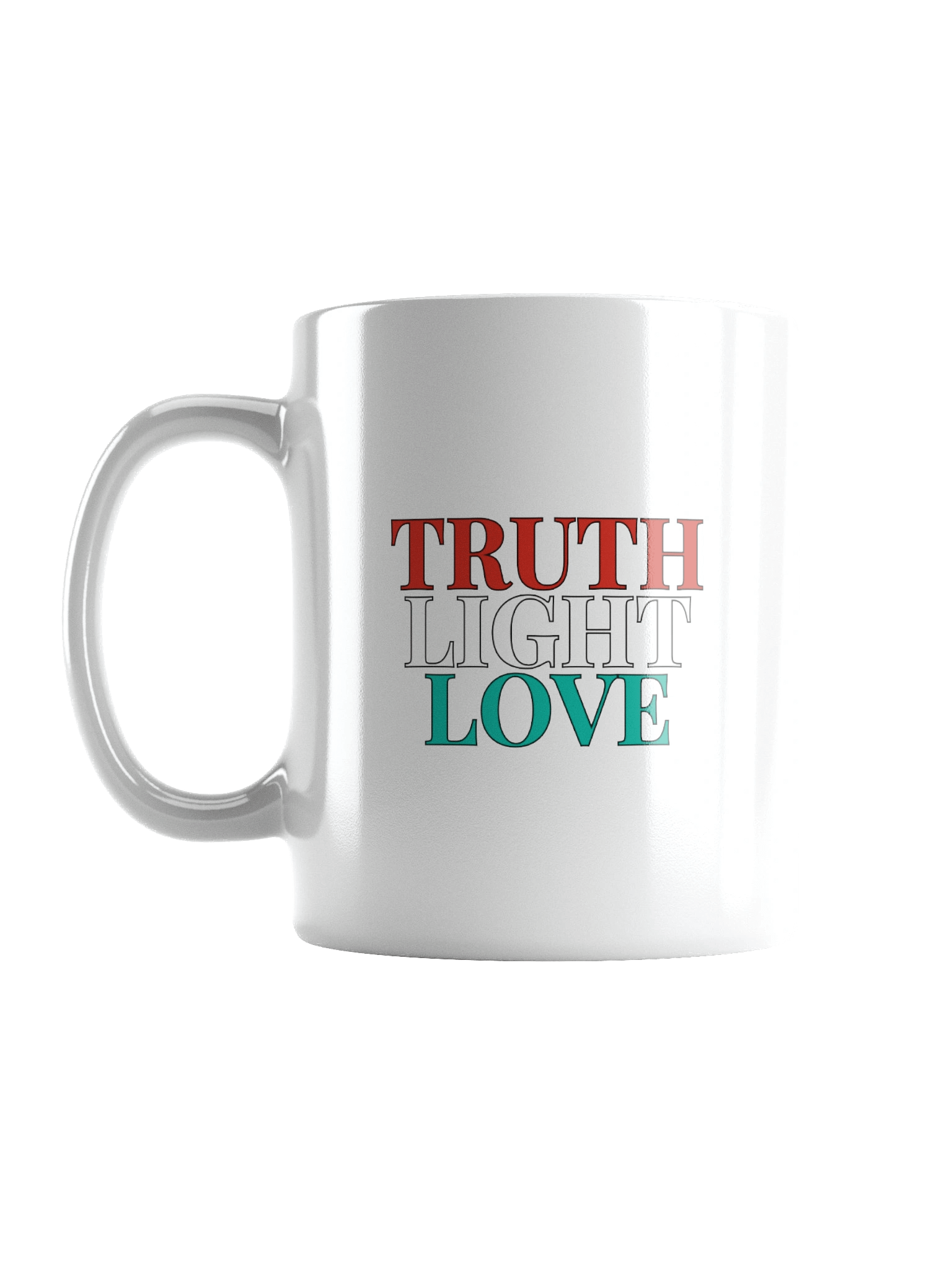 Truth Light Love (White) White Mug - TLLC product image (2)