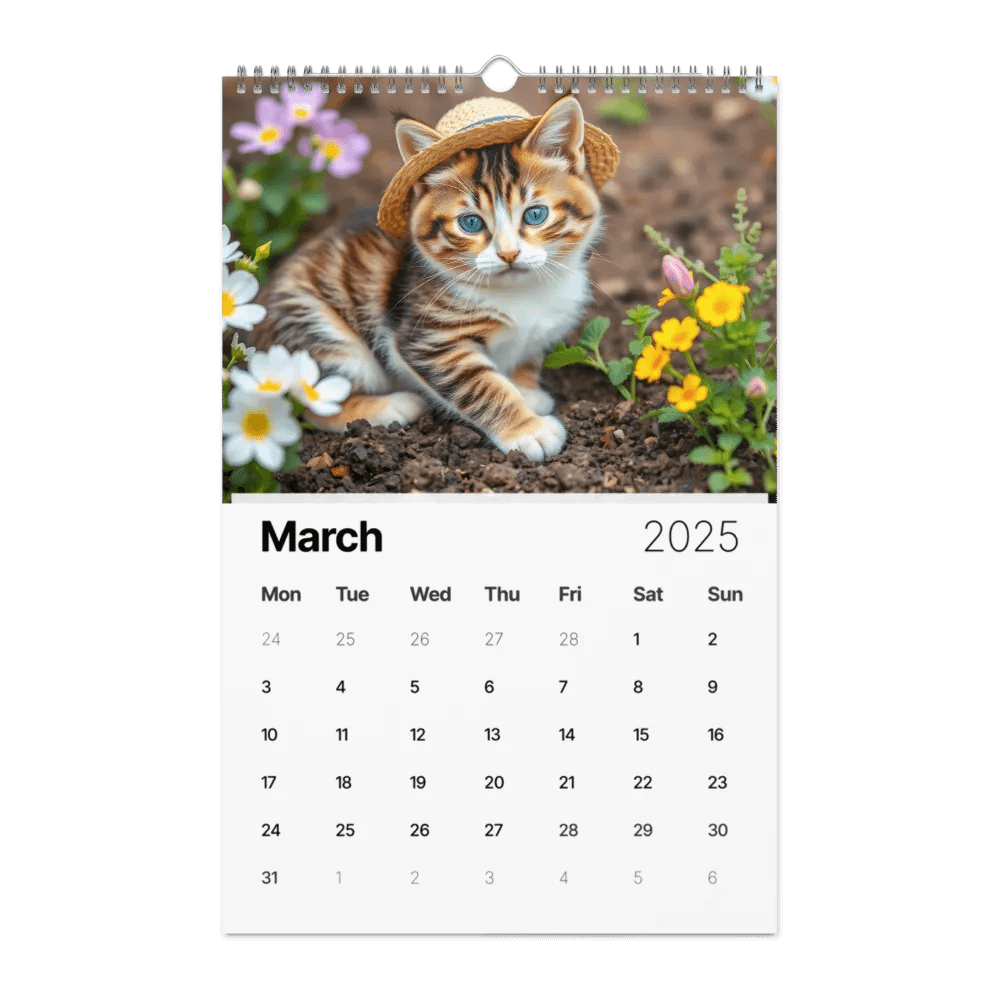 Adventurous Cat Wall Calendar 2025 product image (3)