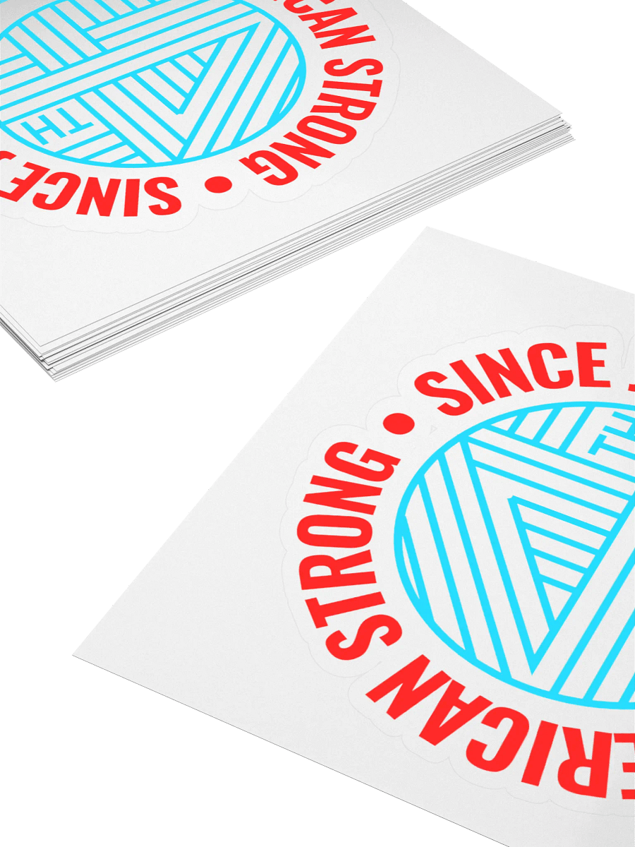 American Strong Kiss Cut Stickers product image (4)