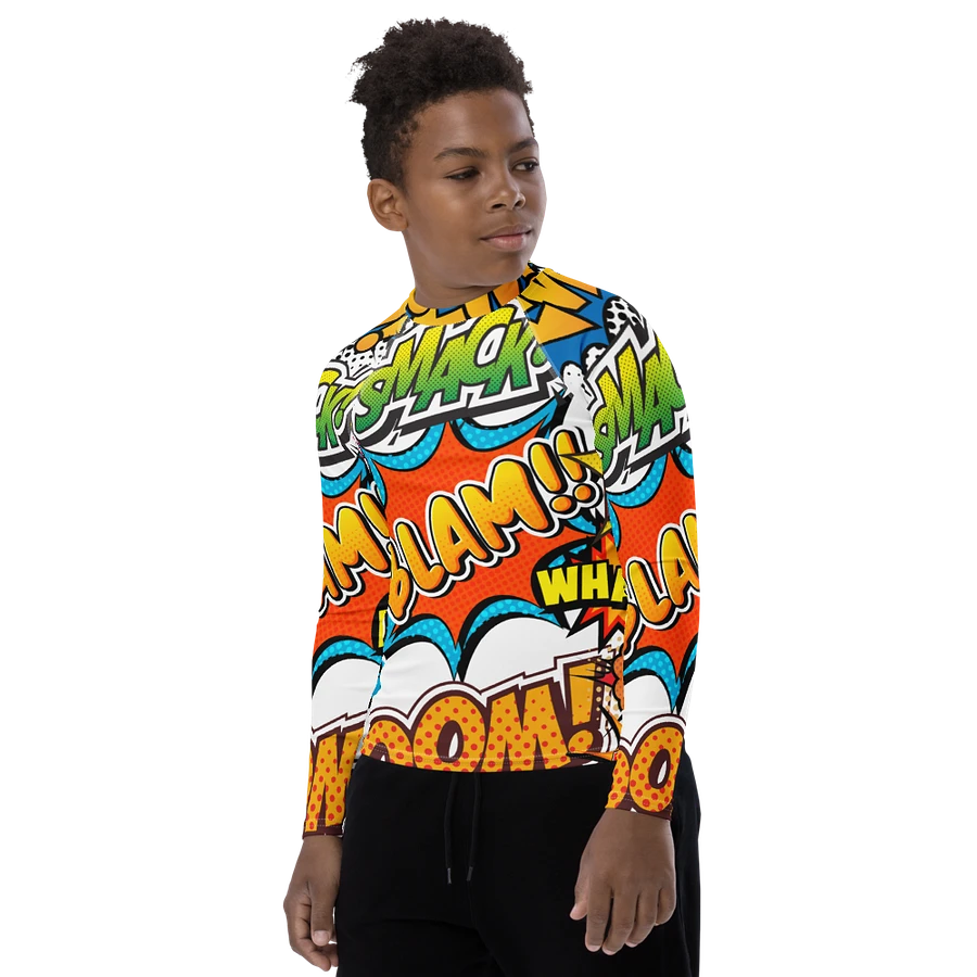 Dynamic Comic Action All-Over Print Youth Rash Guard product image (21)