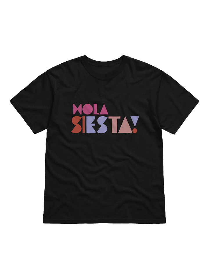 Hola Siesta Heavyweight T-Shirt Black product image (1)