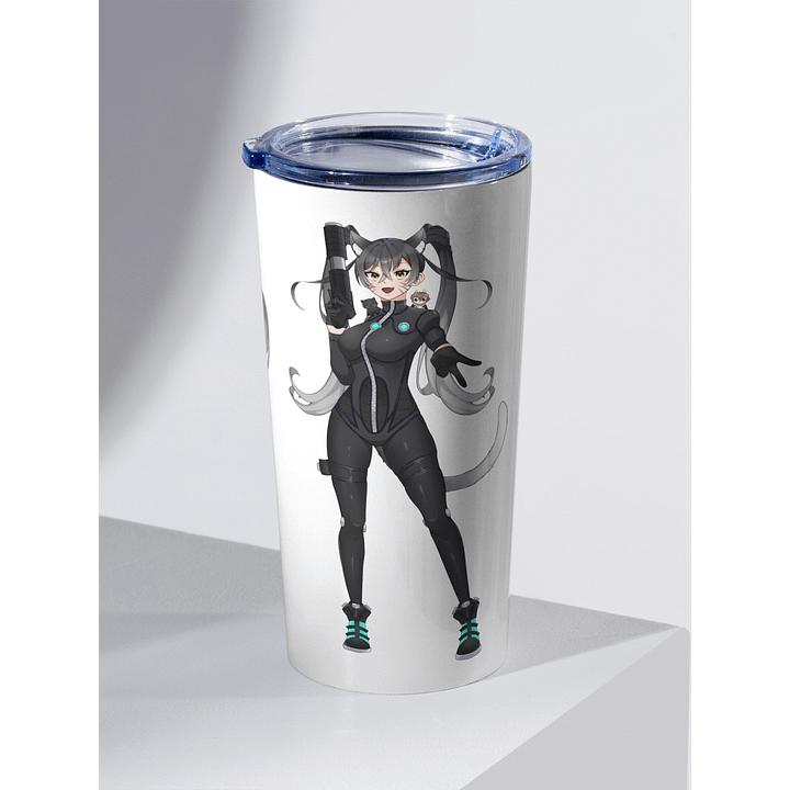 JUNOO CAT 20 OZ STAINLESS STEEL TUMBLER product image (2)