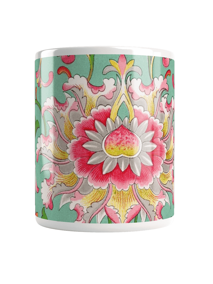 Turquoise Floral Symphony Mug product image (5)
