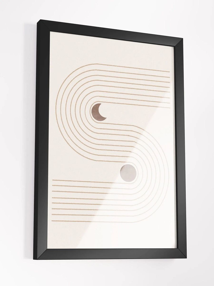 S-Curve Geometric Art Print | Modern Abstract Design with Dynamic Flow product image (4)