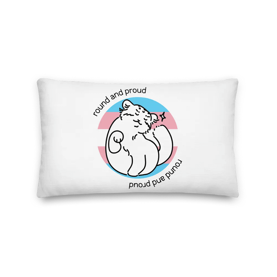 Round and Proud Manul Transgender Version - Pillow product image (2)