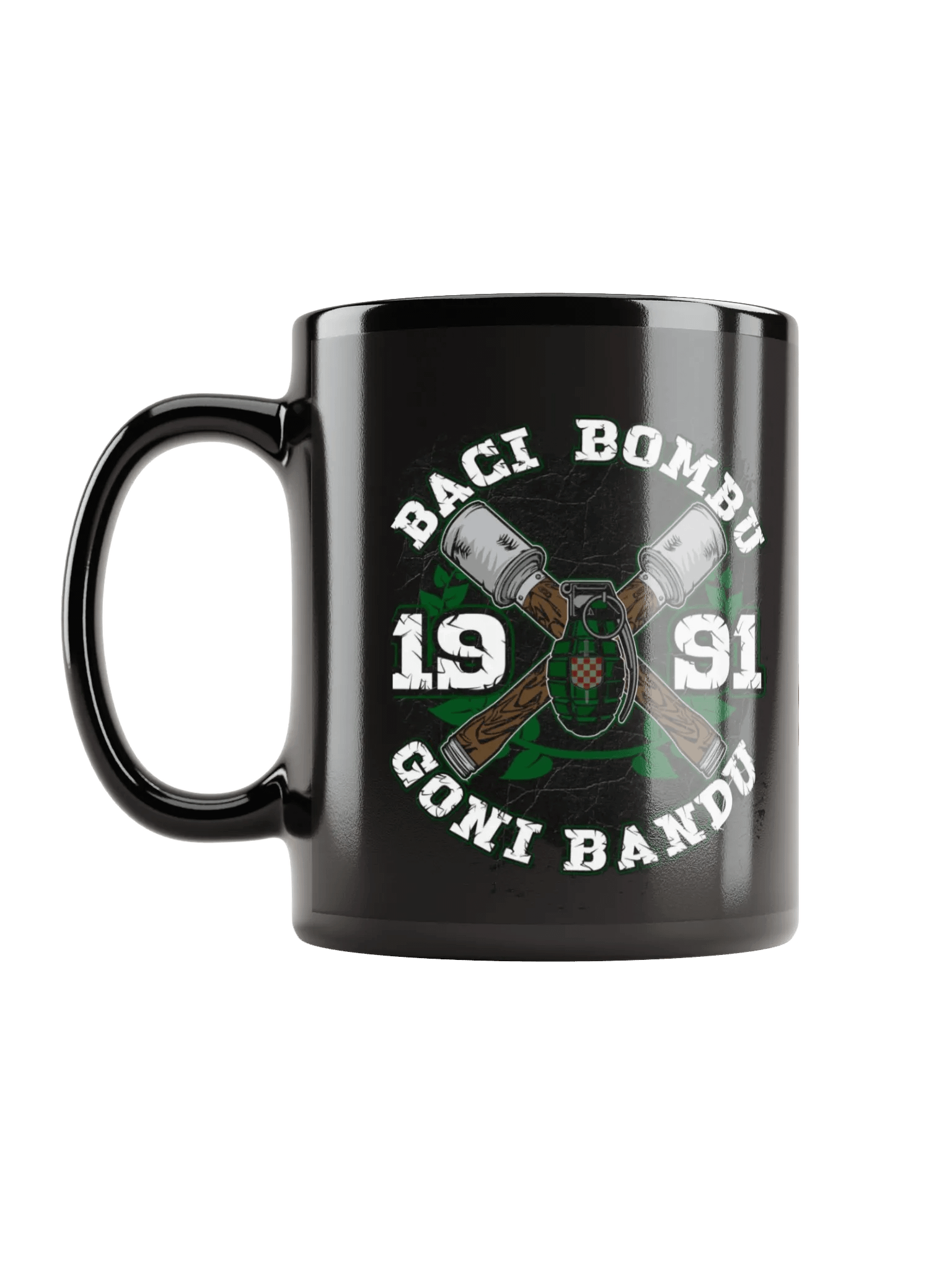 BACI BOMBU Emblem Black Glossy Mug product image (10)