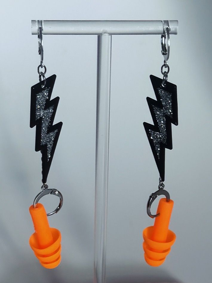 Glitter Lightning Bass Busterz Earrings product image (1)