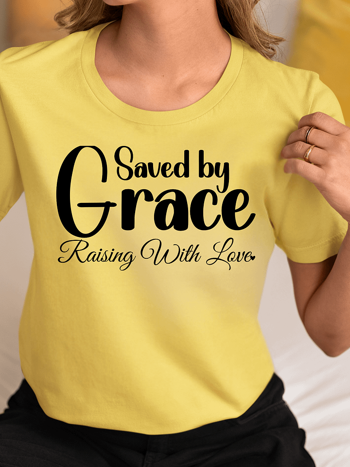 Saved By Grace, Bella Canvas T-shirt. product image (1)