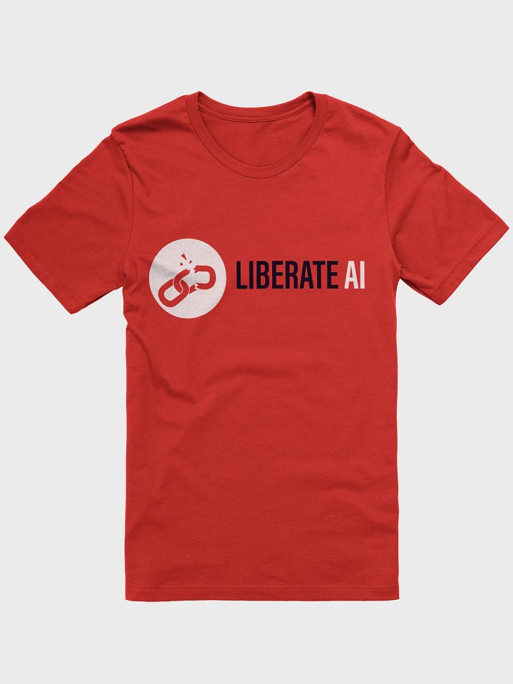 Liberate AI Movement T-Shirt (Red or Blue) product image (1)
