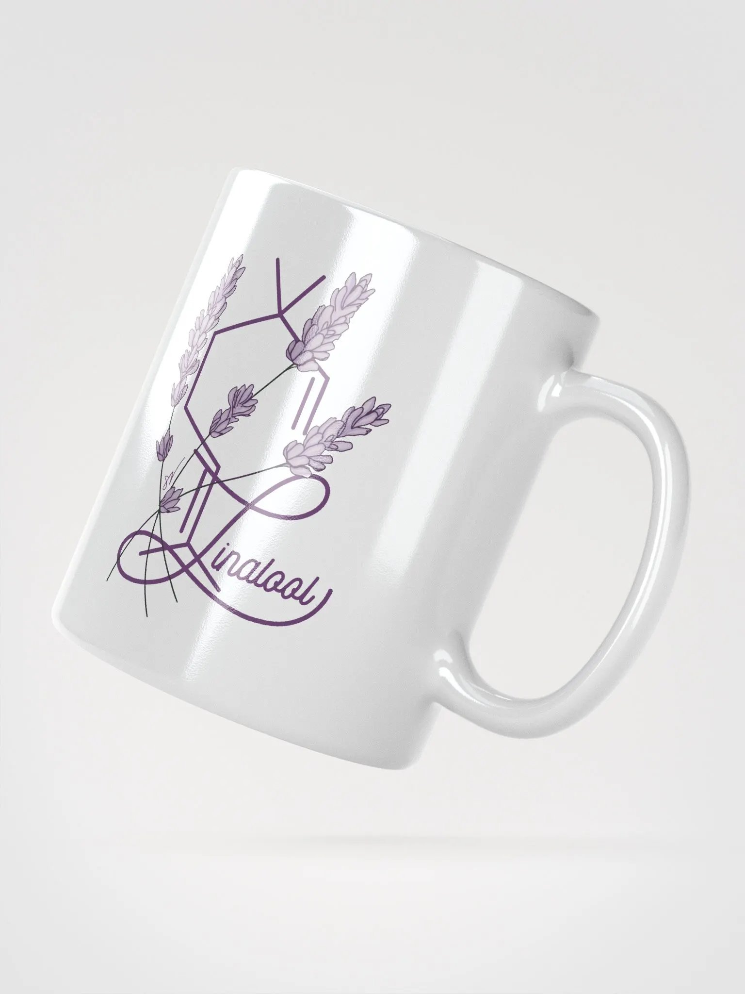 Lavender Linalool Watercolor Ceramic Mug product image (4)