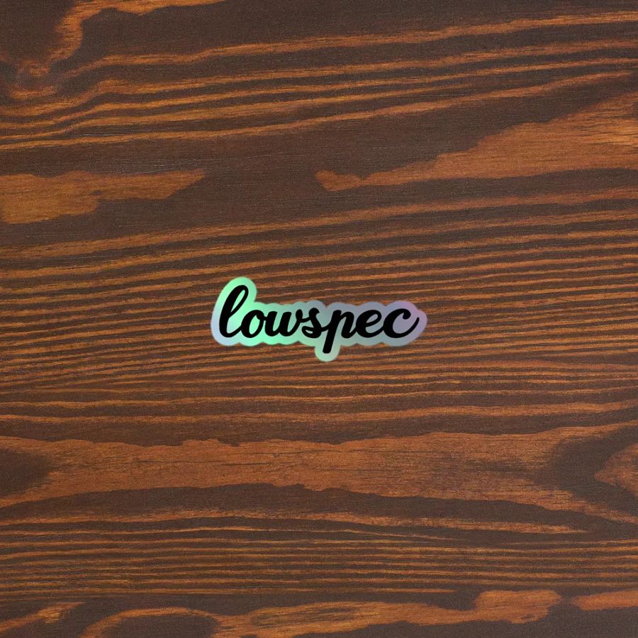 lowspec Holo Sticker product image (3)