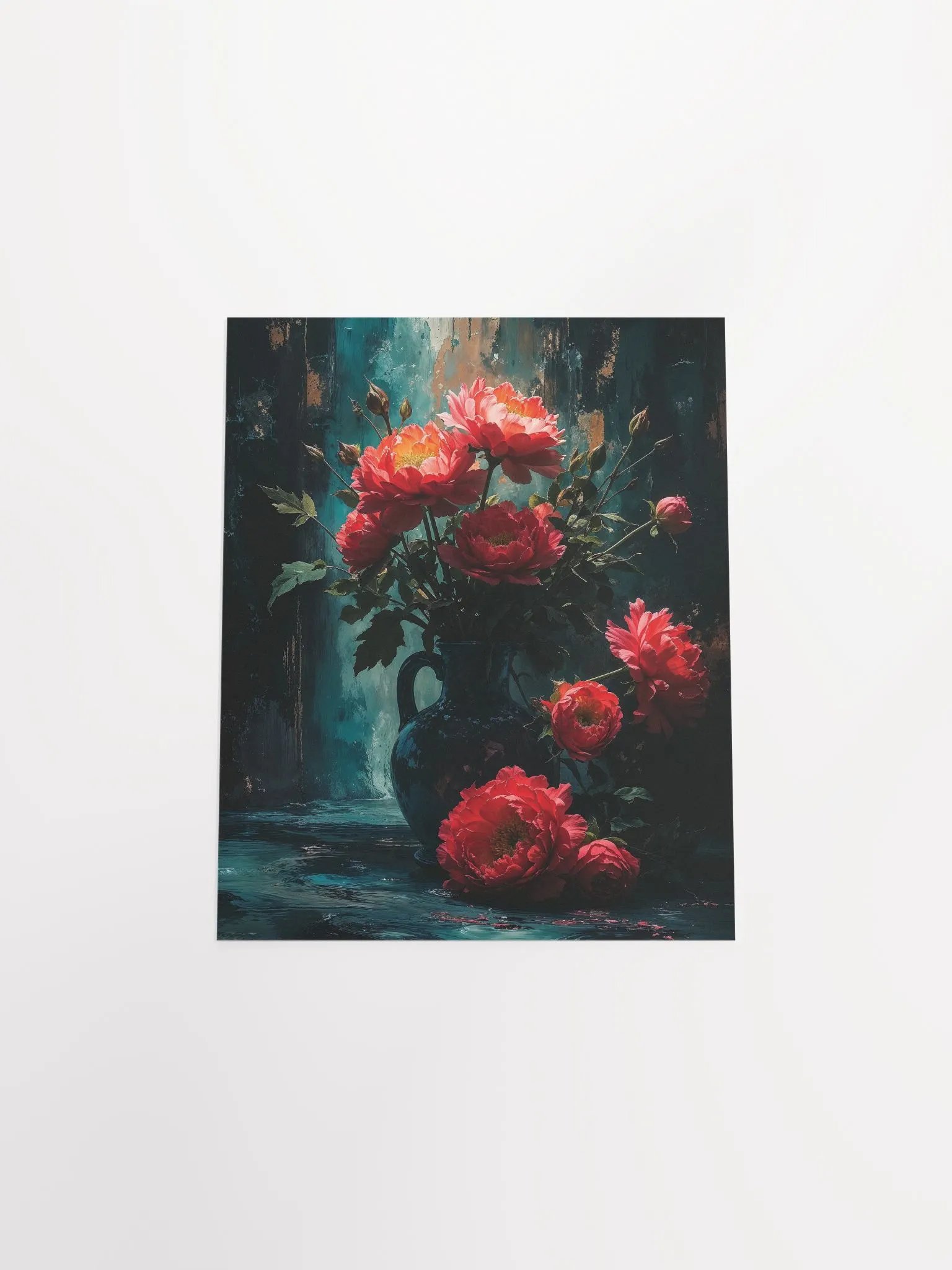 Vibrant Peony Vase Enhanced Matte Poster product image (28)