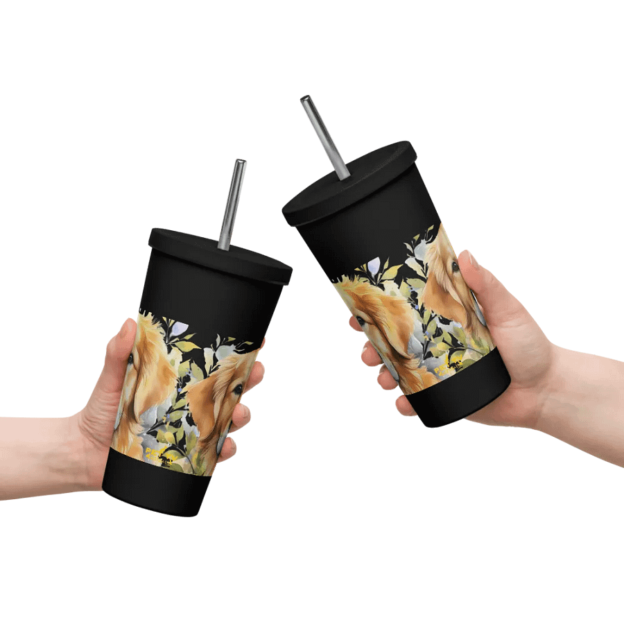 Golden Retriever - Insulated Tumbler with a Straw product image (10)