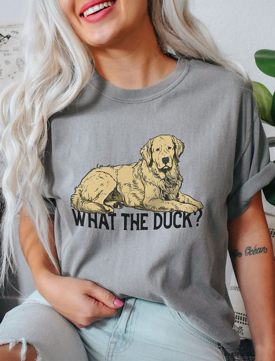 What the Duck? T-Shirt of a Golden Retriever | Funny T-Shirt for Golden Retriever Owners product image (21)