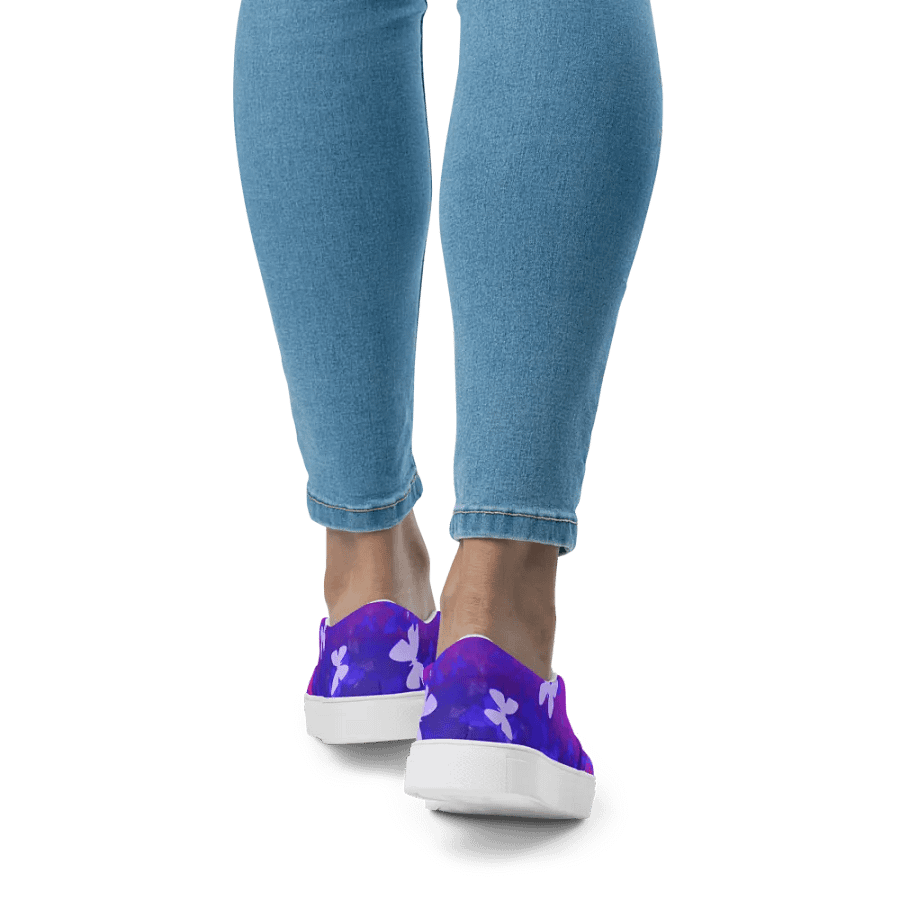 Butterfly night slip on canvas shoes product image (11)