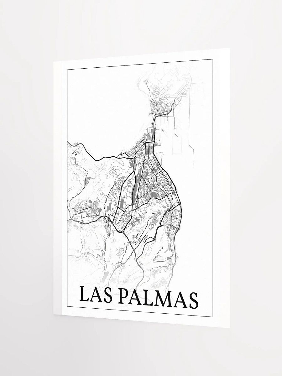 Las Palmas de Gran Canaria, Spain, city map print product image (7)